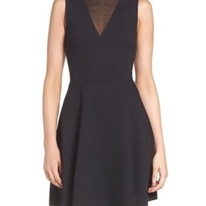 Mesh Detail Little Black Dress